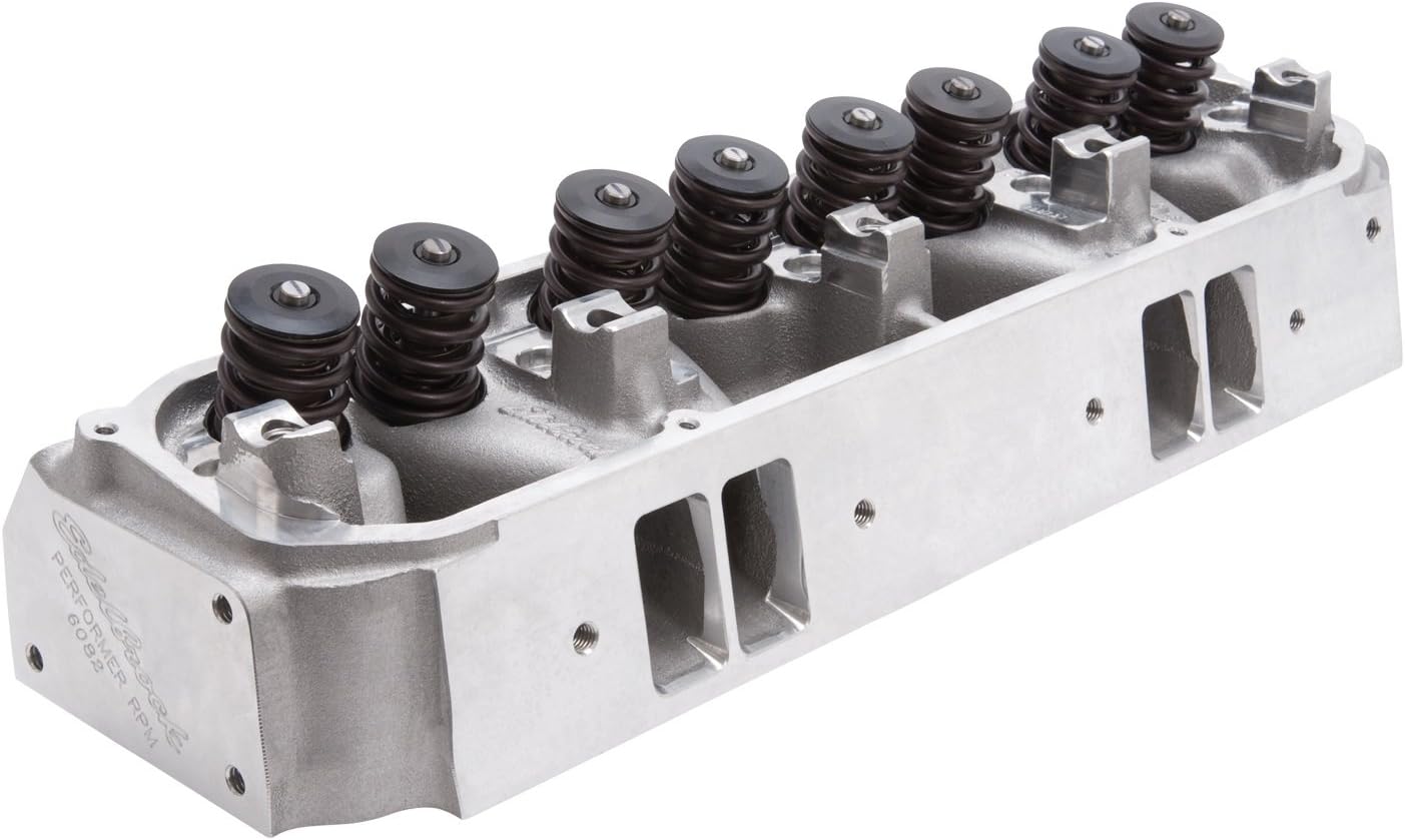 Edelbrock 60825 hydraulic roller cylinder head installed on a performance engine