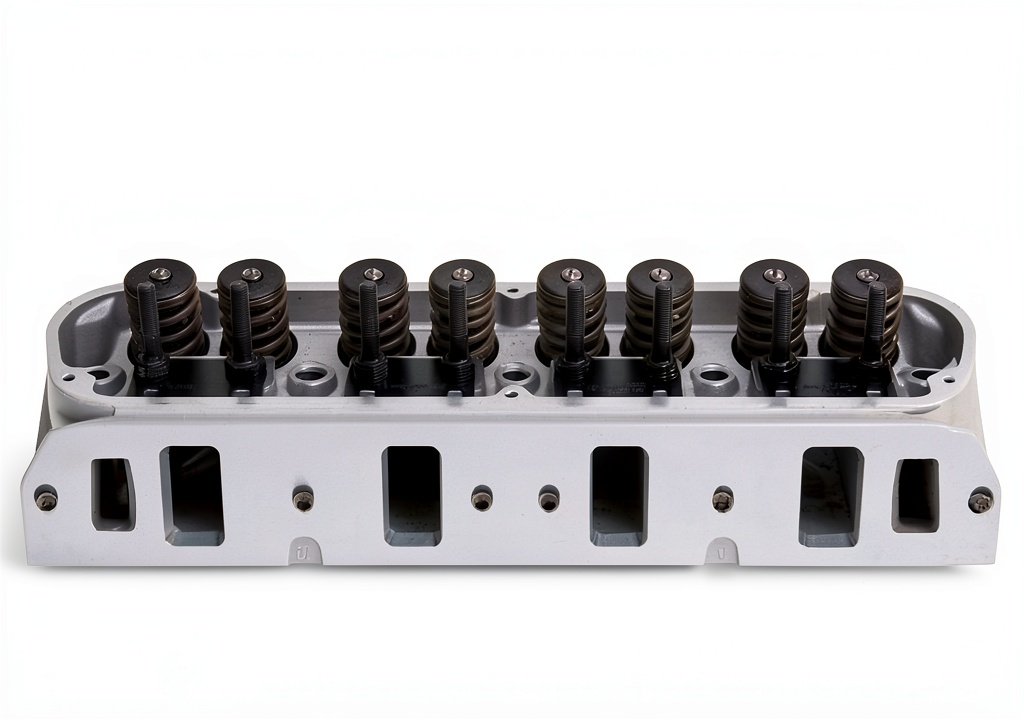 Edelbrock cylinder head installed in a performance engine