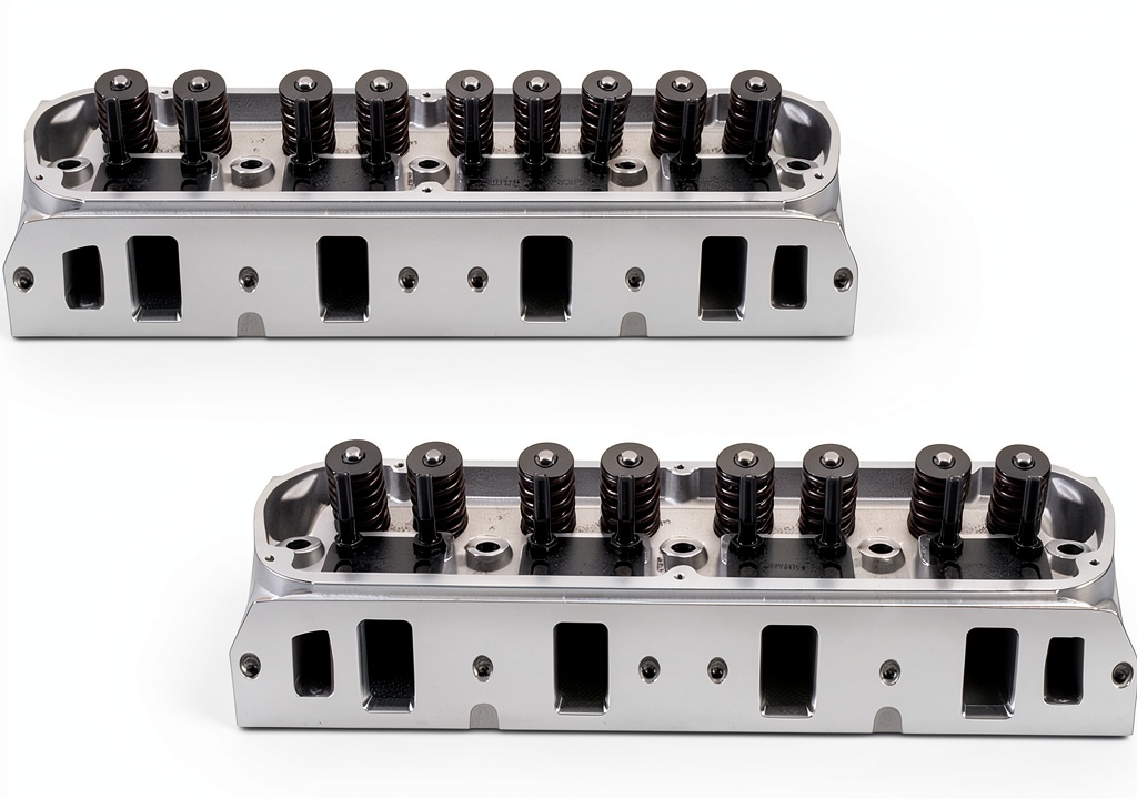 Edelbrock EStreet cylinder head installed in a V8 engine