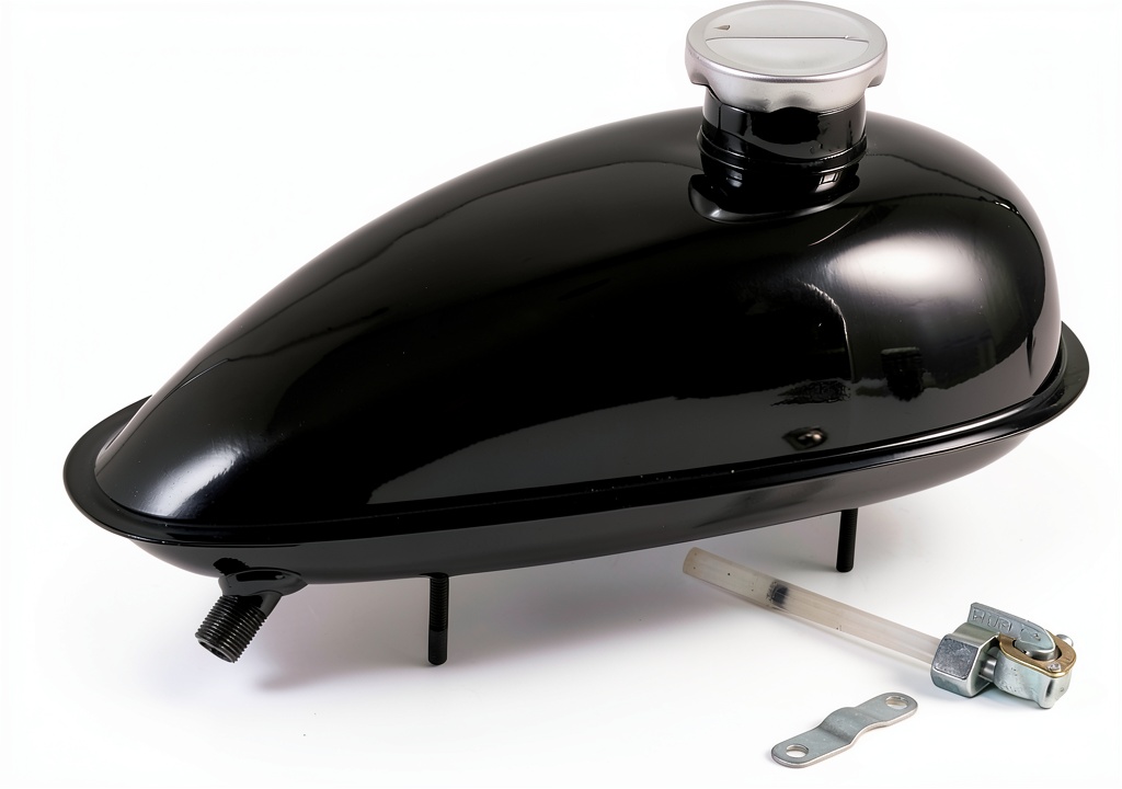 Installing the Gator parts fuel tank on a motorized bicycle frame