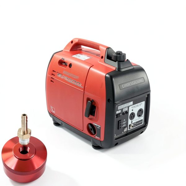 Yoursme Red Aluminum Gas Cap for Generators-1