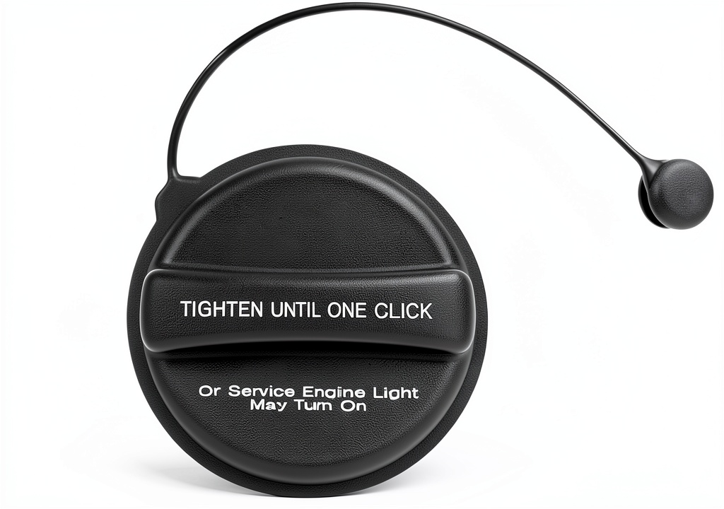 ROVIKE black ABS gas cap installed on a Chevrolet Silverado fuel tank