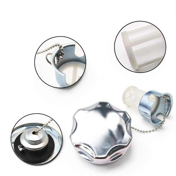 YGQ Silvery Metal Fuel Tank Cap for ATV Dirt Bike-2