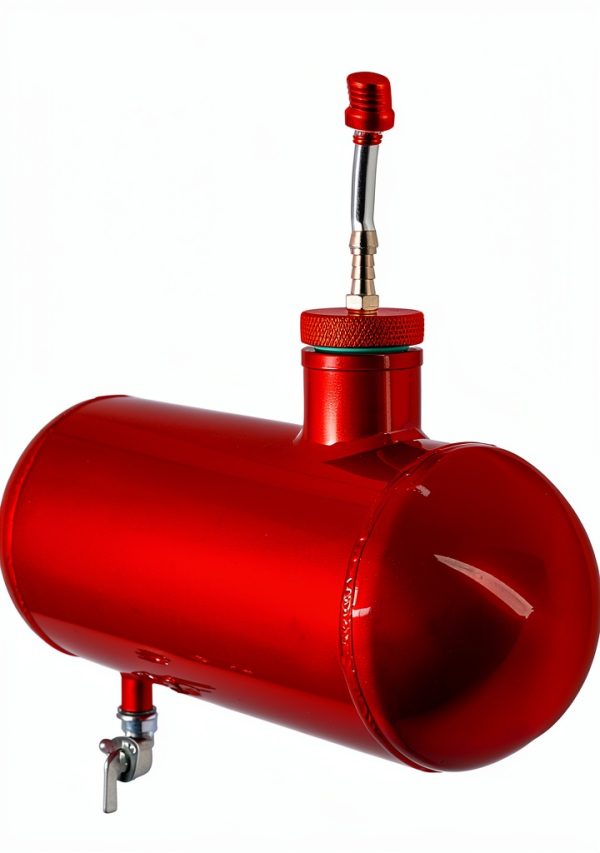 JMCHstore Aluminum Gas Tank Mini Bike Side Port-0