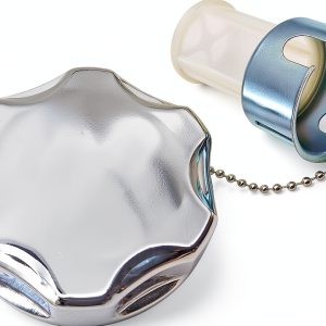 YGQ Silvery Metal Fuel Tank Cap for ATV Dirt Bike-0