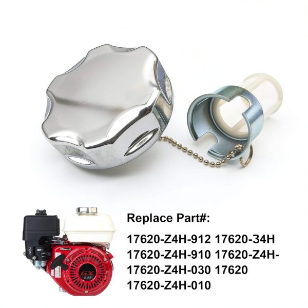 YGQ Silvery Metal Fuel Tank Cap for ATV Dirt Bike-1