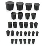 XVTHOAKU 30Pcs Solid Rubber Stoppers #000 #8 Sizes Lab Use-0