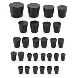 XVTHOAKU 30Pcs Solid Rubber Stoppers #000 #8 Sizes Lab Use-0