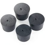 Large Solid Rubber Stoppers 4-Pack Enjoyist #9 Black 45mm/37mm/30mm-0