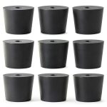 Rubber Stoppers 9 Pack Model 6 Black Lab Plug 33x25x28mm - Enjoyist-0
