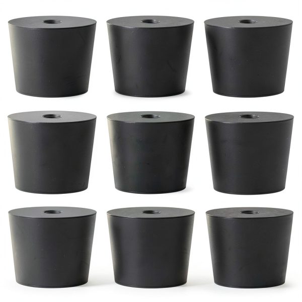 Rubber Stoppers 9 Pack Model 6 Black Lab Plug 33x25x28mm - Enjoyist-0