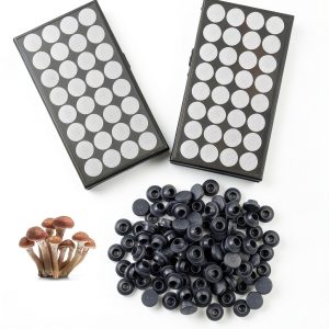 Zonon 64pcs 03µm Filter Paper Discs & Stoppers for Mushroom Growing-0