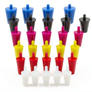 Silicone Plugs Rubber Stoppers 60 Pack WerkaSi Multi-Size Tapered-0