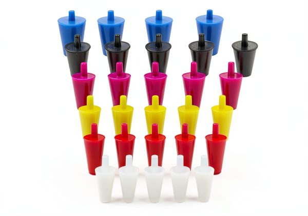 Silicone Plugs Rubber Stoppers 60 Pack WerkaSi Multi-Size Tapered-0