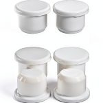 MECCANIXITY Silicone Rubber Solid Plug Soft Flexible Stoppers for 12-12.5mm Hole White 24 Pieces-0