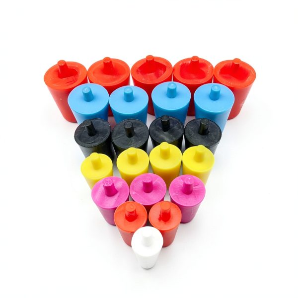 Silicone Plugs Rubber Stoppers 60 Pack WerkaSi Multi-Size Tapered-2
