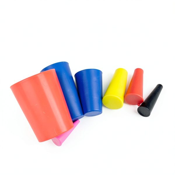 40PCS Silicone Rubber Stoppers, 8 Sizes High Temp Silicone Rubber Protective Tapered Plug Assortment Kit,Masking System Kit Perfect for Powder Coating, Painting, Anodizing, Plating & Media Blasting-6