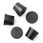 Rubber Stoppers 5-Pack Enjoyist Lab Size #7 37mm x 28mm x 30mm Black-0