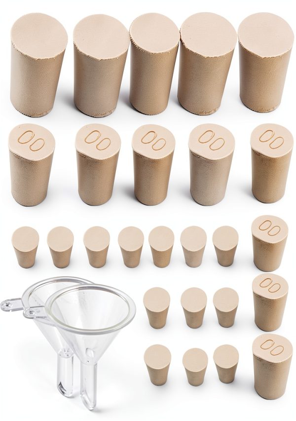 29PCS Rubber Stopper for Salt and Pepper Shakers, Ceramics Piggy Bank 3 Sizes Replacement Round Rubber Stoppers, Rubber Hole Plug, Rubber Insert Salt Pepper Shaker Jars Jugs Crafts Holes-0