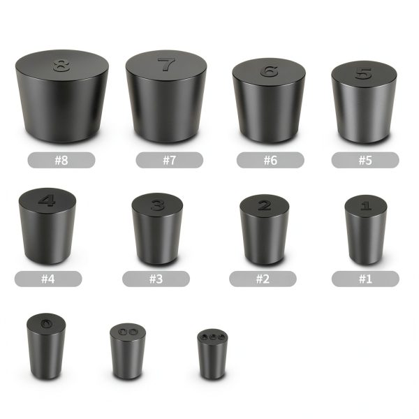 Rubber Stoppers 26 Pack Solid Assorted Sizes by Aimeiyat-2