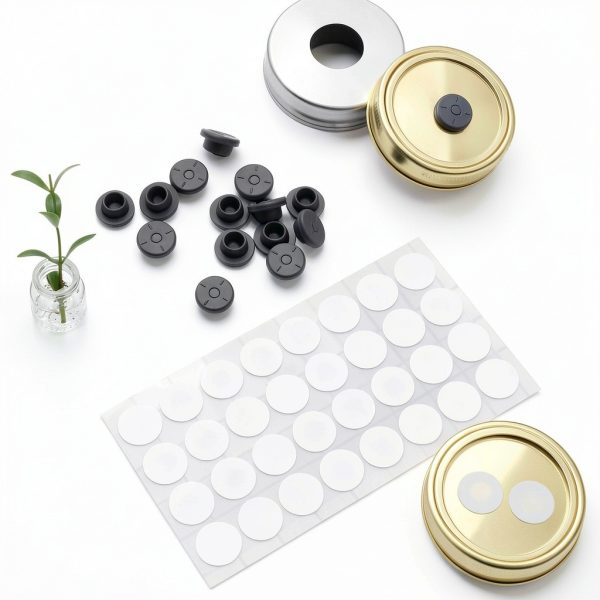 Zonon 64pcs 03µm Filter Paper Discs & Stoppers for Mushroom Growing-6