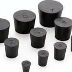 Rubber Stoppers 19-Pack Assorted Sizes 000‑7 Enjoyist Premium Black-0