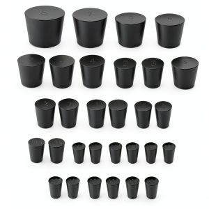 Laboratory Grade Rubber Stoppers Lhazemu 30 Tapered Bungs Black 11-0
