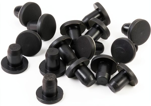Rubber Stopper uxcell 32pcs Black Silicone Lab Stoppers 5.3mm Plug-0