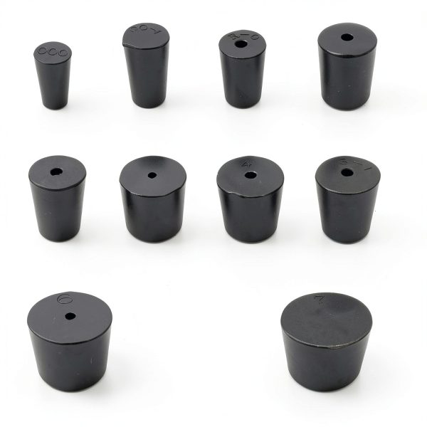 Rubber Stoppers Kyuionty 22 Pack Lab Plug - Black Assorted Sizes-1
