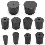 Rubber Stoppers Kyuionty 22 Pack Lab Plug - Black Assorted Sizes-0