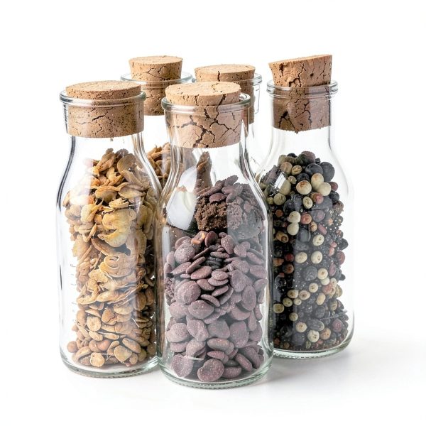 Natural Cork Stoppers 30Pcs Clofiak Lab Corks Assorted Sizes Airtight-3
