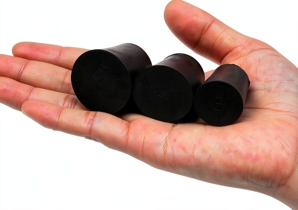 Rubber Stoppers 19-Pack Assorted Sizes 000‑7 Enjoyist Premium Black-5