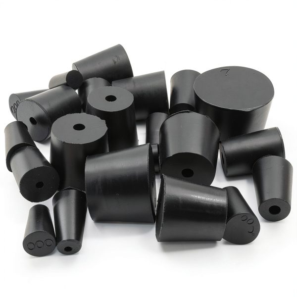 Rubber Stoppers Kyuionty 22 Pack Lab Plug - Black Assorted Sizes-4